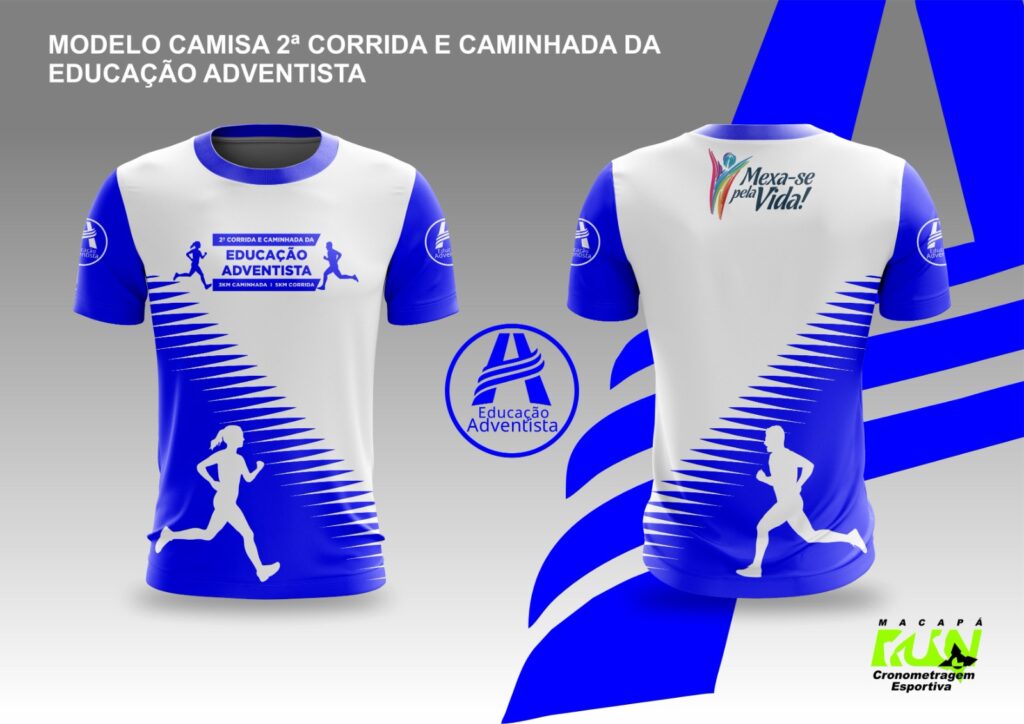 Atletas participando da Corrida da Educação Adventista em Macapá 2025