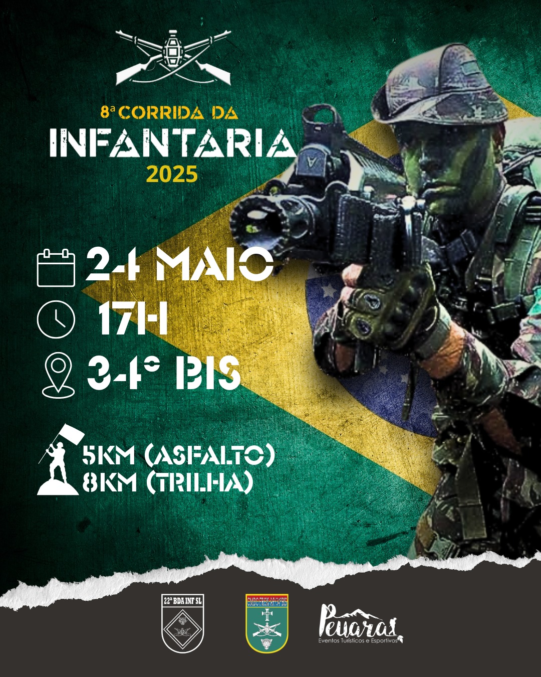 CORRIDA DA INFANTARIA 2025 - MACAPÁ - AP Macapa - AP CFAP34ºBIS 24/05/2025
