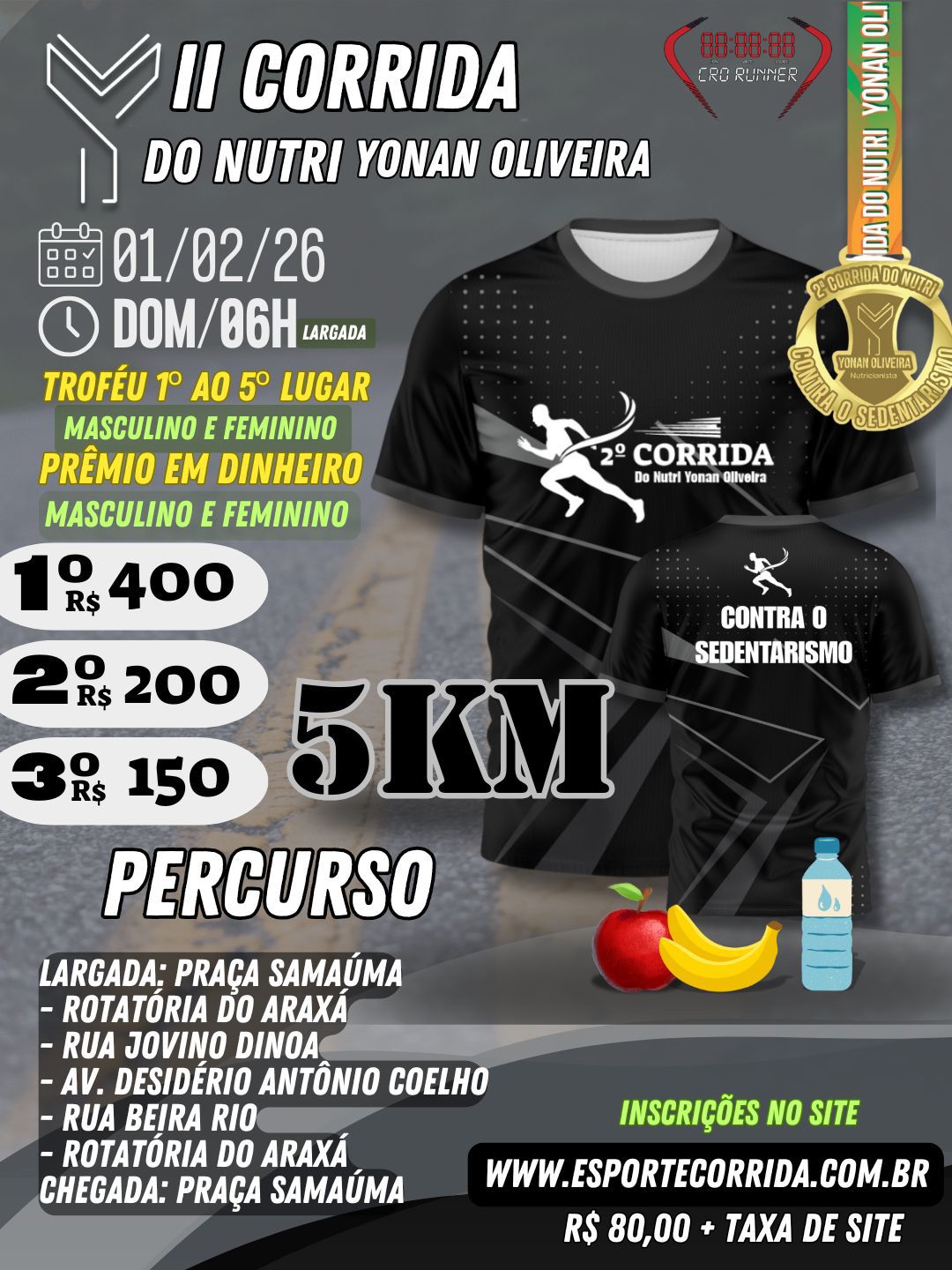 2ª CORRIDA DO NUTRI YONAN OLIVEIRA